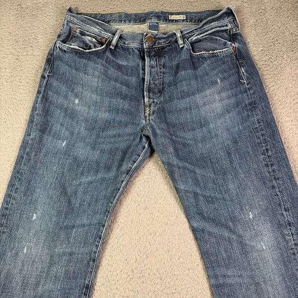 Polo Ralph Lauren Other - Polo Ralph Lauren Vintage 67 Distressed Jeans Mens 34x29 Blue Denim Washed